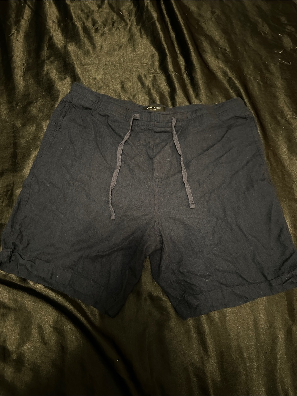Kenneth Cole New York Dark Navy Drawstring Hybrid Shorts